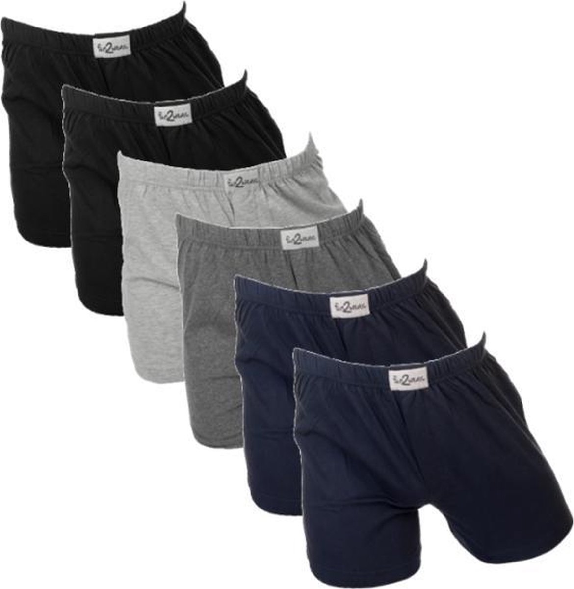 Fun2wear/Funderwear wijd | MAAT XXL | 6-pack heren boxershorts | assorti