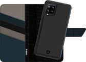 Valenta Snap - Telefoonhoesje geschikt voor Samsung Galaxy A42 5G Hoesje Echt Leer Uitneembare 2in1 Bookcase - Zwart