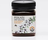 Pouatu Premium Manuka honing monofloral,+514 MGO,+15 UMF,250gr,100%pure,Bio,antibacteriël