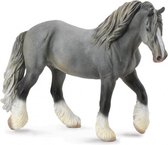 paarden: Shire merrie 17 cm grijs