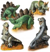 gips gieten en schilderen dino's