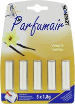 Parfumair geurstaafjes voor stofzuiger - Vanille geur - Stofzuigerverfrisser - Geschikt voor stofzuigerzak - 5 stuks