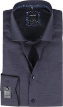 OLYMP Luxor S7 MF Overhemd Melange Donkerblauw - maat 41
