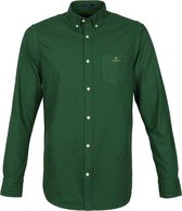 Gant Casual Overhemd Oxford Groen - maat 3XL