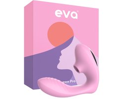 Eva® Queen Pro - Krachtige Luchtdruk Vibrator - Perfecte G-Spot Stimulator & Clitoris Satisfyer - Sex Toys en Vibrators voor Vrouwen & Koppels - Fluisterstil & Discreet Bezorgd - Seksspeeltjes & Dildo - Blossom Pink