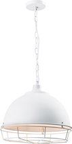 QUVIO Hanglamp landelijk - Lampen - Plafondlamp - Industrieel - Verlichting - Verlichting plafondlampen - Keukenverlichting - Lamp - E27 Fitting - Met 1 lichtpunt - Voor binnen - Metaal - Alu