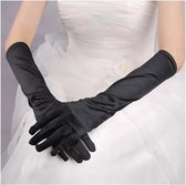 Zwarte Elegante lange handschoenen "Machteld"