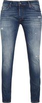 Cast Iron Riser Jeans Repair Blauw - maat W 36 - L 34