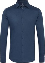 Desoto Overhemd Strijkvrij Modern Kent Indigo Blauw - maat L