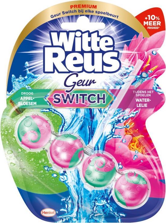 Witte Reus Toiletblok Geurswitch Appel & Waterlelie
