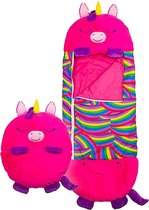 Roze unicorn slaapzak -170 cms |slaapzak junior | Children Sleeping Bag | kinderen slaapzak | Super Soft 2 in 1 Fun Pillow &Sleepy for Boys | unicorn slaapzak | zachte slaapzak | k