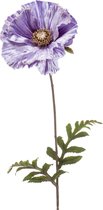 Kunstbloem Poppy 68 cm lila