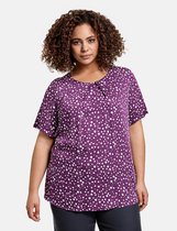 SAMOON Dames Blouseachtig shirt met stippenprint