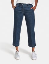 GERRY WEBER Dames Jeans met persplooi Dark Denim-44