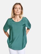 GERRY WEBER Dames Luchtig blouseachtig shirt Mineral Green-42