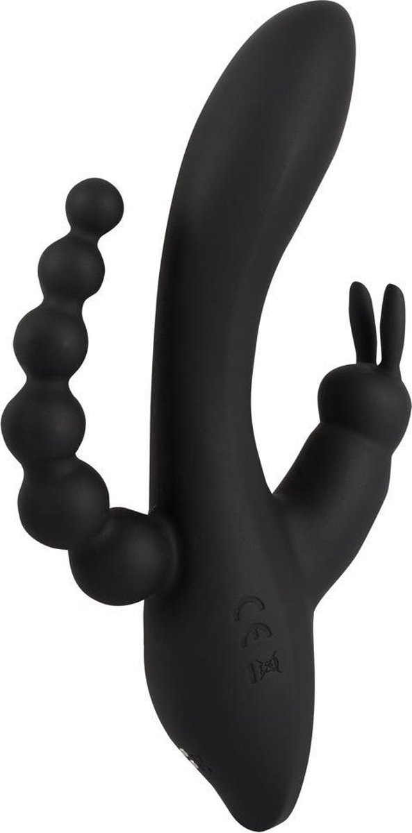 Goedkoopste Triple G-Spot Tarzan Vibrator - Zwart