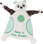 knuffeldoekje panda Pandalino 28 x 24 cm polyester wit