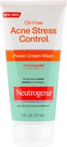 Neutrogena, Oil-Free Acne Stress Control, Power-Cream Wash 177 ml - Body cleanser- Salicylic Acid - Acne treatment