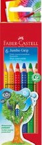 étui à crayons de couleur Faber Castell Jumbo GRIP avec 6 pièces FC-110906