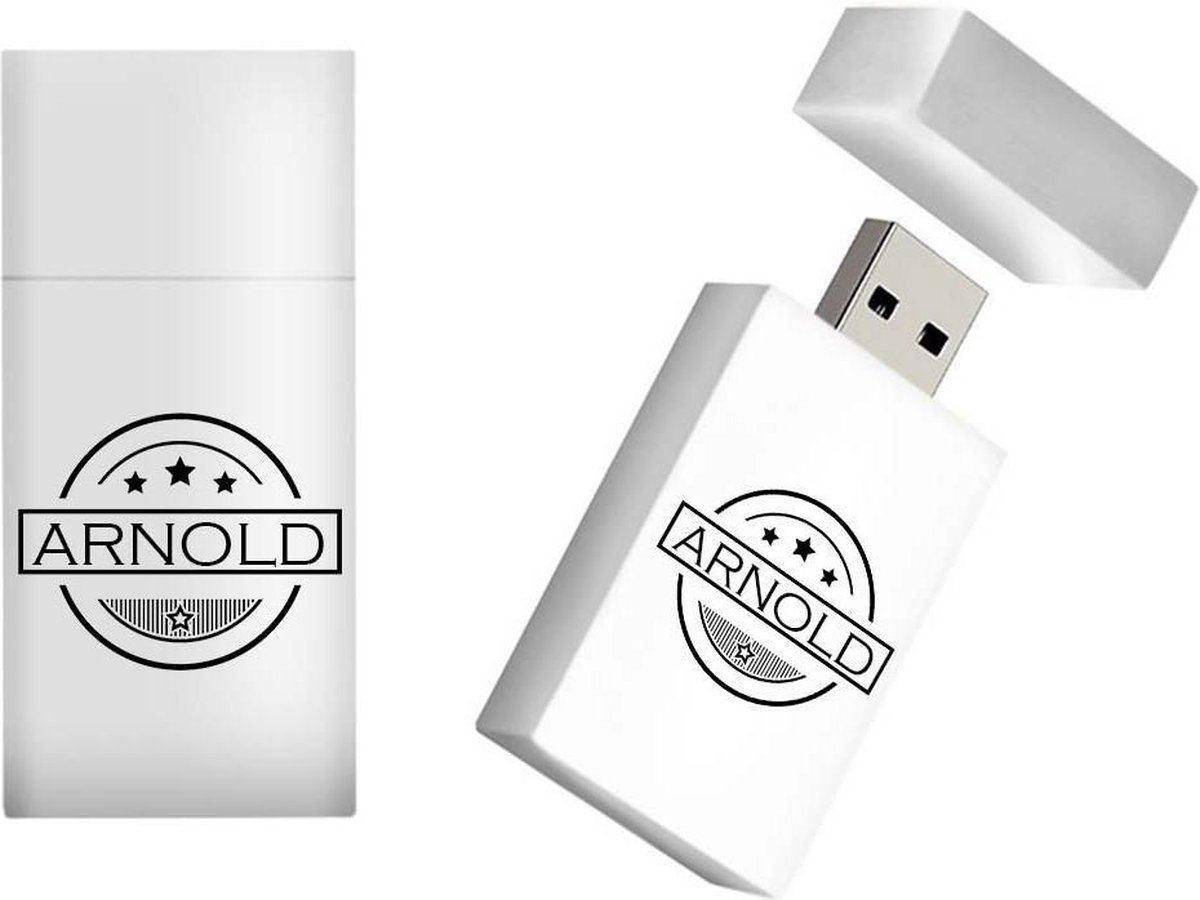 ARNOLD naam kado verjaardagscadeau cadeau usb stick 16GB - naam cadeau, gefeliciteerd cadeau