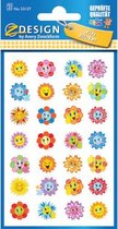 stickervel SunFlower junior 7,6 x 12 cm papier 56-delig