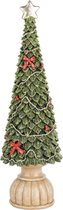 Decoratie kerstboom met ster en strik 35x12x12 cm | A205110 | Dekoratief