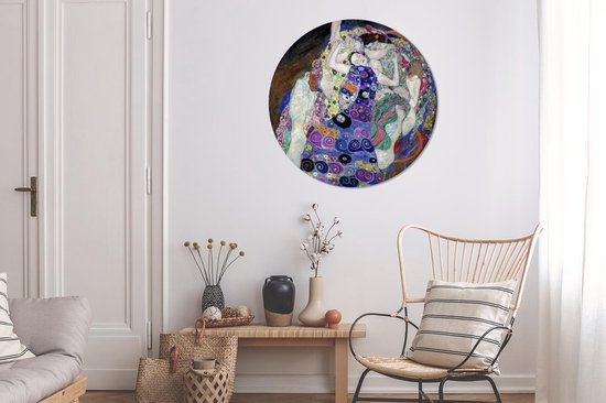 WallCircle - Wall Circle - Wall Circle - La Vierge - Gustav Klimt - Aluminium - Dibond - 90x90 cm - Intérieur et Extérieur