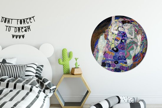 WallCircle - Wall Circle - Wall Circle - La Vierge - Gustav Klimt - Aluminium - Dibond - 90x90 cm - Intérieur et Extérieur
