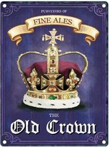 Wandbord Brits Pub Bord – The Old Crown