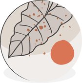 WallCircle - Tableau - Summer Leaf Xxl - Multicolore - 120 X 120 Cm