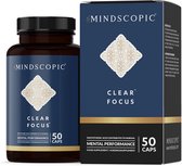 MINDSCOPIC® Clear Focus™ - 50 Capsules - Award Winnende Nootropic Formule - 100% Natuurlijk & Vegan