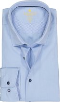Redmond modern fit overhemd - structuur - lichtblauw (contrast) - Strijkvriendelijk - Boordmaat: 41/42