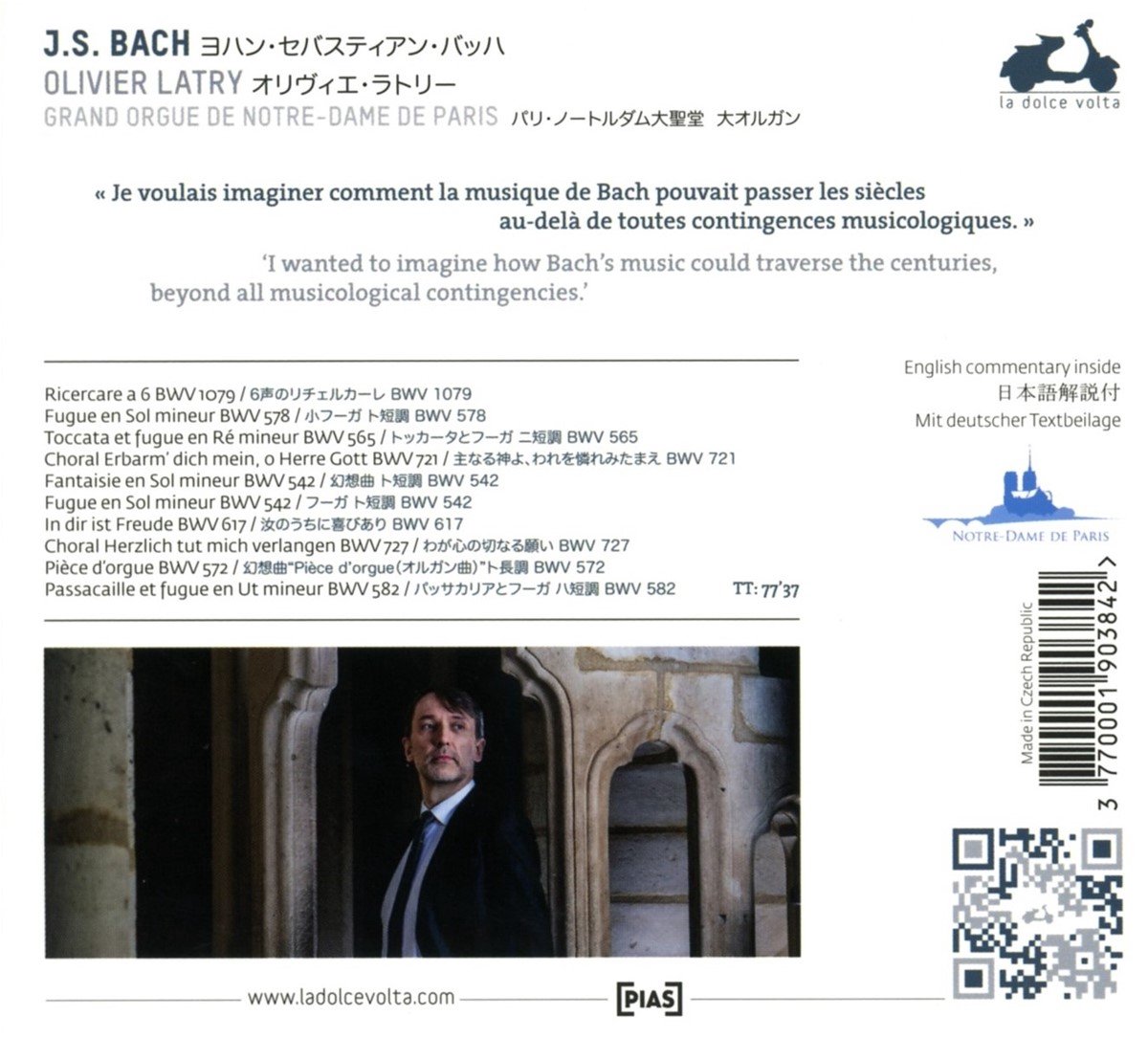 `LATRY,OLIVIER`-BACH TO THE FUTURE CD NEUF 