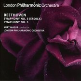 London Philharmonic Orchestra, Kurt Masur - Beethoven: Symphonies Nos. 3 & 5 (CD)