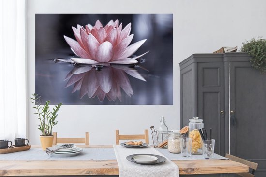 Affiche Fleur rose dans l'eau - 180x120 cm XXL