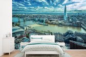 Behang - Fotobehang Londen - Skyline - Engeland - Breedte 390 cm x hoogte 260 cm