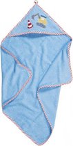 badponcho graafwerken junior 100 cm katoen blauw maat L