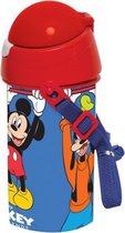 drinkbeker met koord Mickey Mouse junior 500 ml blauw