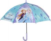 paraplu Frozen 2 meisjes 66 cm blauw/paars
