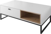 Salontafel Ozzy - Wit - Eiken - 120 cm