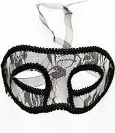 Venetiaans Masker - Stof - Zwart