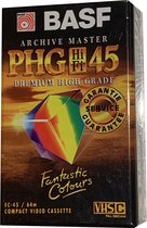 BASF PHG 45min VHS-C compact video cassette HiFi camcorder band
