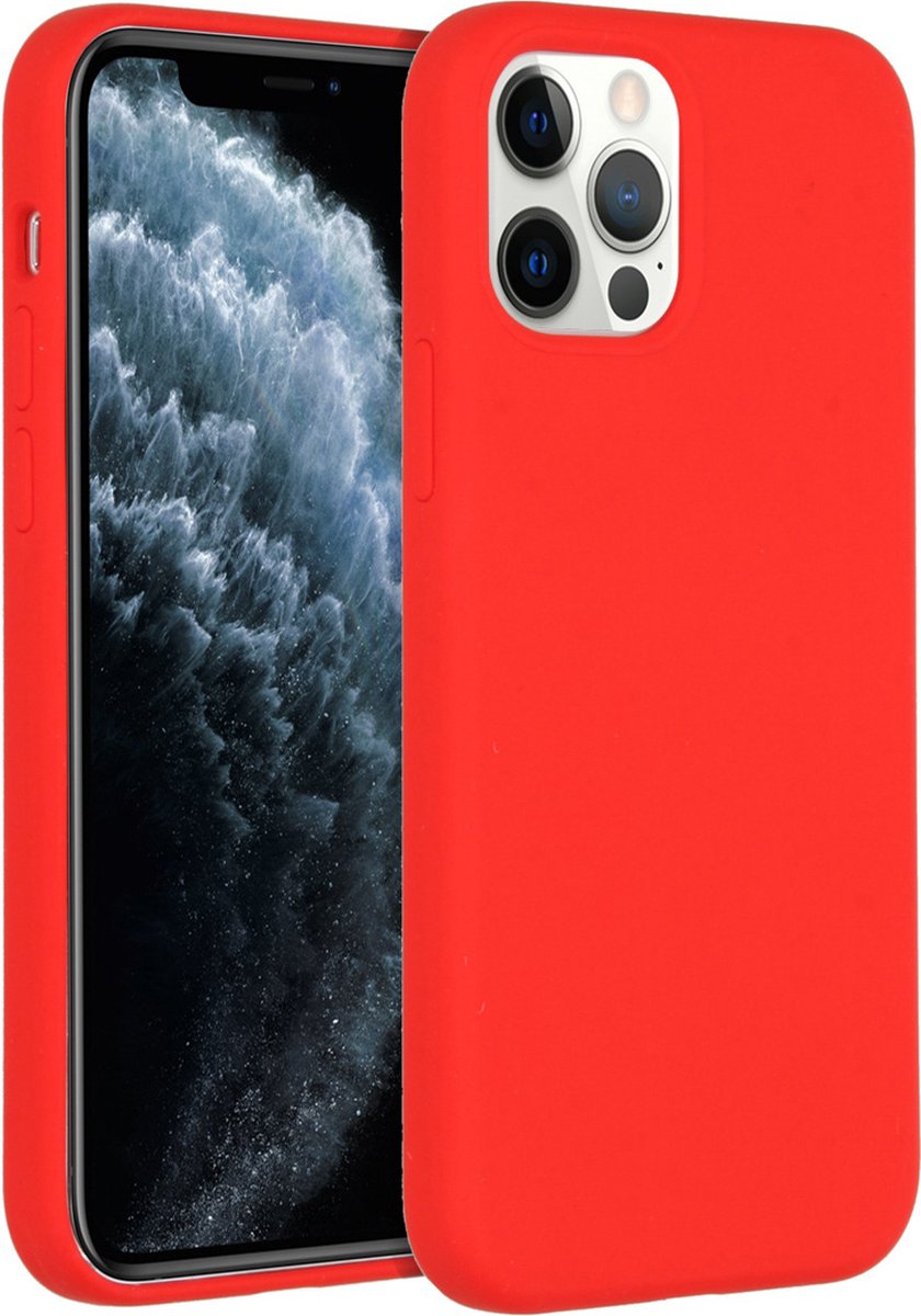 Siliconen back cover case - Geschikt voor iPhone 11 - TPU hoesje Rood
