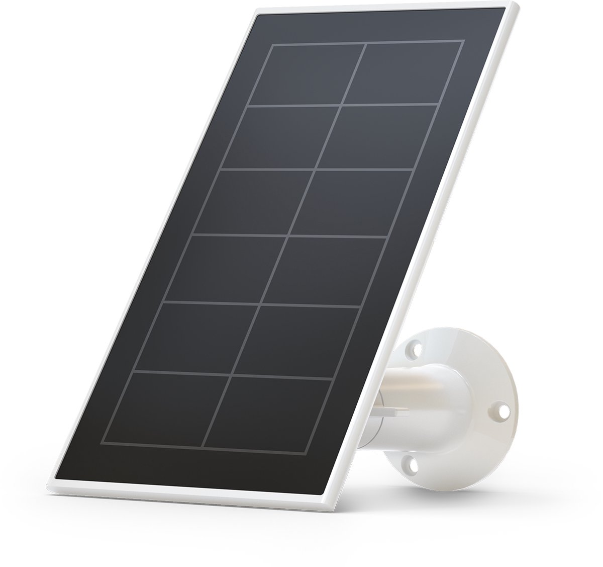 Arlo Essential Zonnepaneel (wit) - ZONNEPANEEL - Arlo Gecertificeerd Accessoire - incl. 2,4 m stroomkabel, verstelbare montage, weersbestendig, camera's 24/7 opgeladen - Compatibel met Arlo Essential (+XL) beveiligingscamera's - VMA3600-10000S
