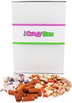 The Candy Box - Jij bent tof zeg! - Snoep & Snoepgoed doos - 0,5KG - suikervrij - toffee - kaneel - kussentjes - staafjes - caramel - Uitdeel en verjaardag cadeau doos voor vrouwen