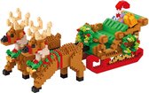 Nanoblocks "JobaStores®" Kerst Slee met rendieren (2000 delig)