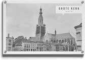 Walljar - Grote Kerk Breda '56 - Muurdecoratie - Plexiglas schilderij