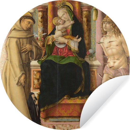 Behangcirkel - De Maagd en Kind met Sint Franciscus en Sebastiaan ...