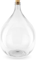 Glazen terrarium fles 25 liter met kurk - decoratievaas ↑ 52,5 cm - Ø 38 cm | Stekkie