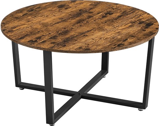 Table basse, table de salon, table de canapé ronde, table basse, cadre en  métal,... | bol.com